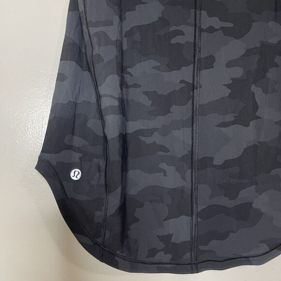LULULEMON black Camo sleeveless workout tank top size US 4 - Picture 5 of 5